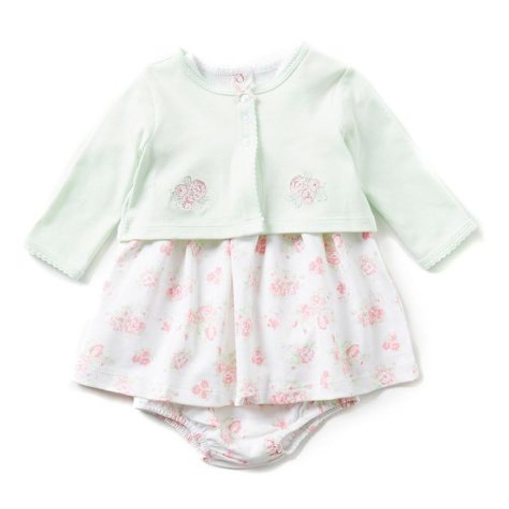 Little Me Floral Dress Set 3PC